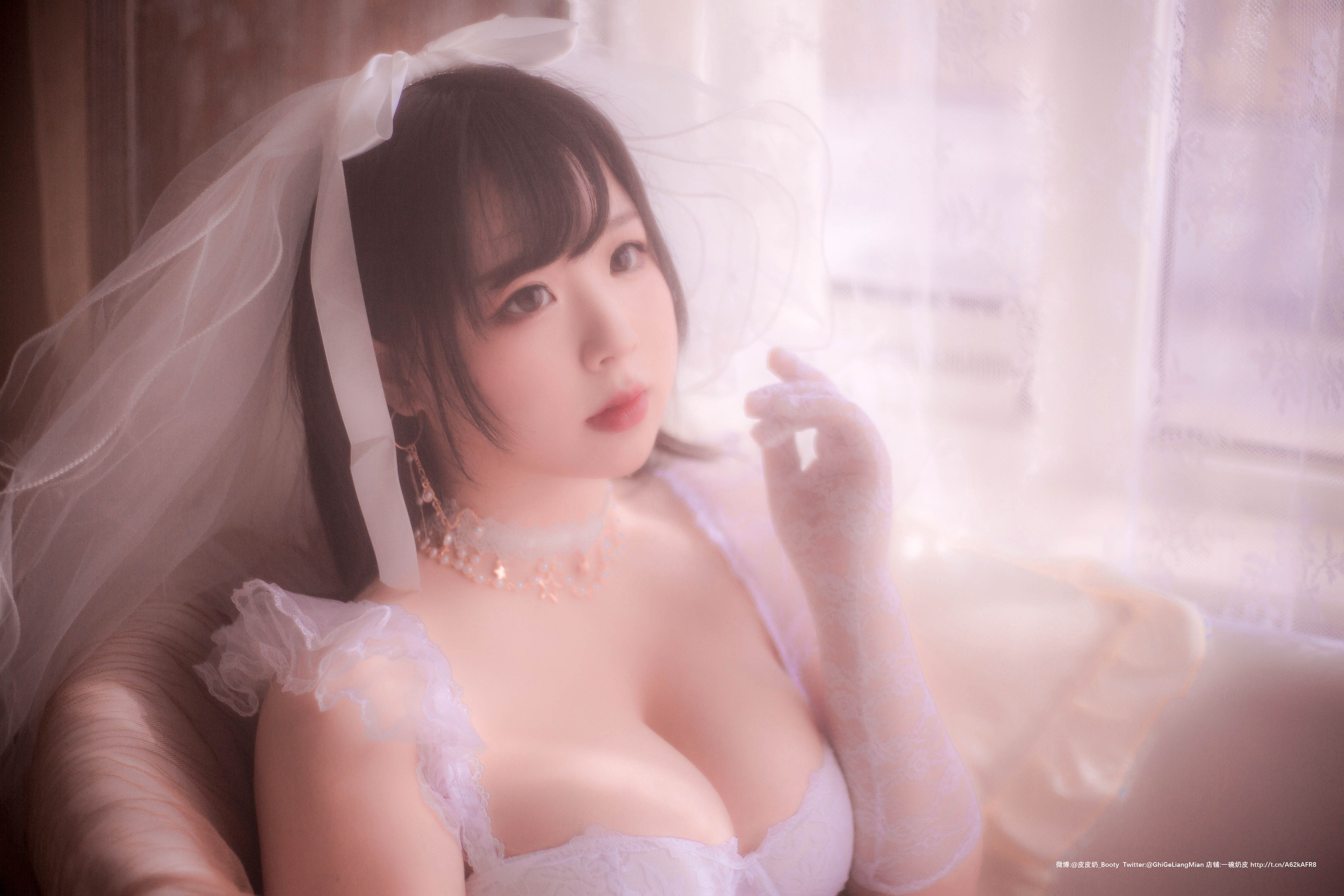 图片[1]-皮皮奶可可爱了啦 – NO.024 朦胧婚纱 [66P]-XikXak